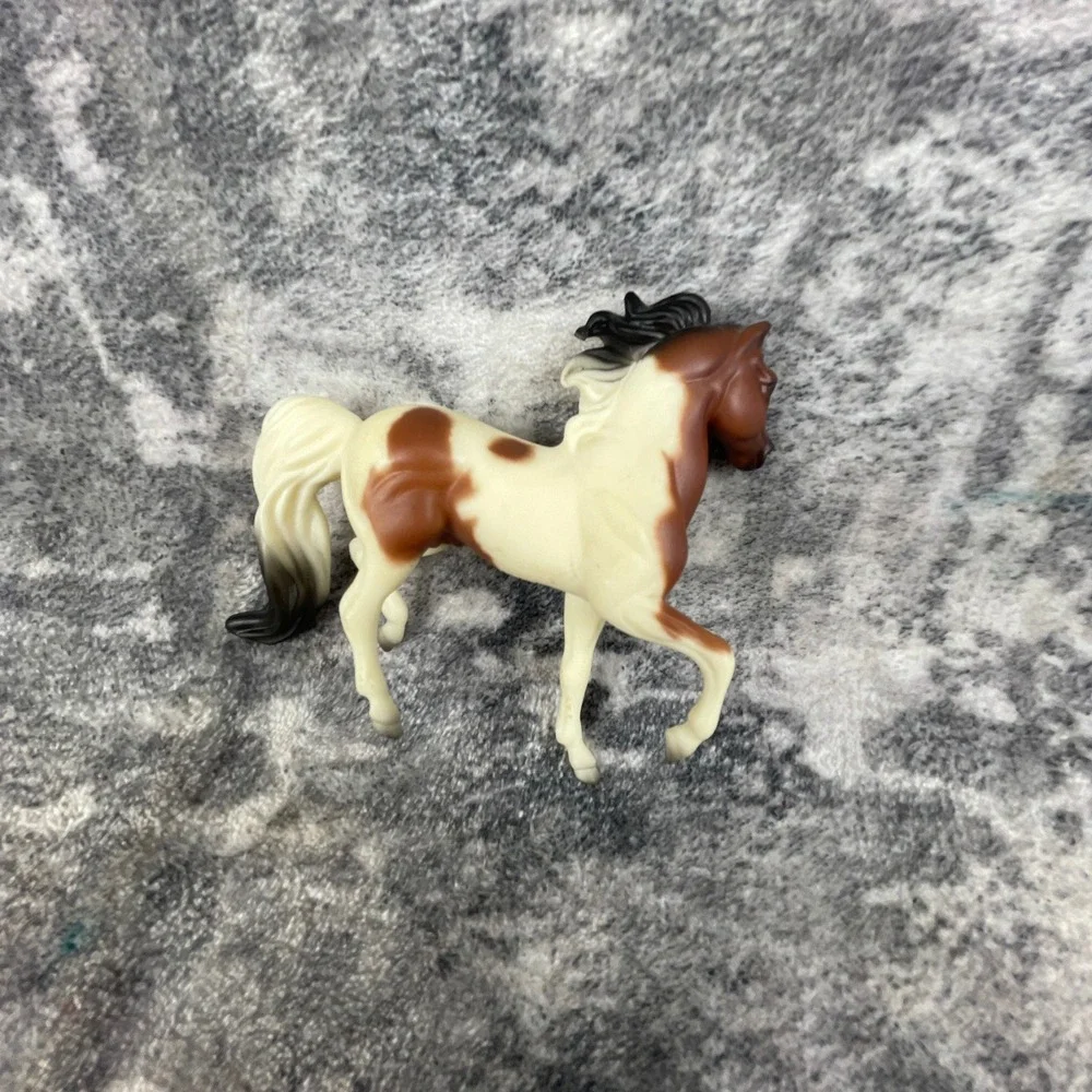 Vtg 1999 Breyer Prancing‎ Bay Pinto Horse Westerncore Tan White Decor
